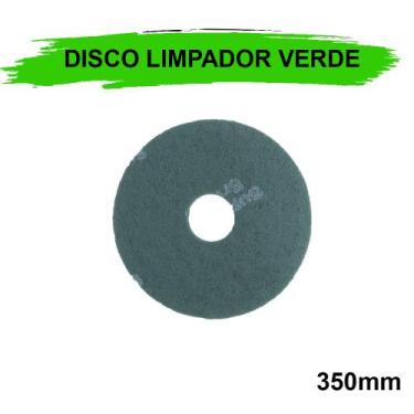 Imagem de Disco limpador verde plus 350 british limpa piso enceradeira, 350 VERD