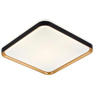 Imagem de Plafon Toronto Quad 40cm 36w Preto/Dourado | LY-8821BM PT+DR