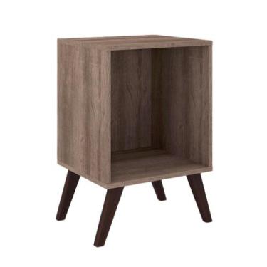 Imagem de Mesa de Cabeceira Retrô 1 Nicho RT3013 Movelbento, Rústico