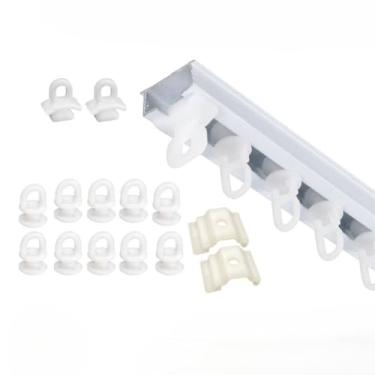 Imagem de Kit Trilho Suíço Simples 1 Guia BRANCO Todas as Medidas(4,5 Metros)