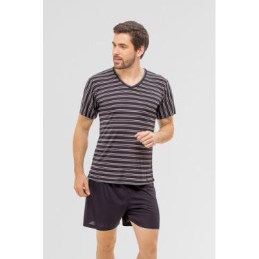 Imagem de Pijama Masculino Liganete Jonas - Praqnome, Preto, M