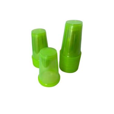 Imagem de Copo 300ml Biodegradável Crystal Neon Verde c/50un -  ARCÓLOR