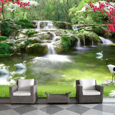 Imagem de Papel de Parede Paisagem Cachoeira Natureza Sala Adesivo - 040pcm - Al