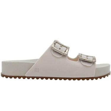 Imagem de Chinelo Birken Casual Feminino Borracha Tiras com Fivelas Metalizadas Zaxy 18063