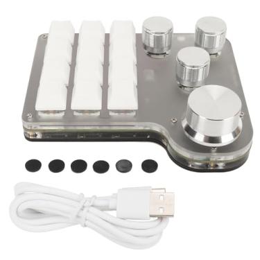 Imagem de Fafeicy Blue Switch Teclado Programável USB C Bt Sem Fio Mini RGB Teclado Personalizado 5V 1A Para Jogos e Uso Industrial