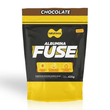 Imagem de Albumina Fuse Refil 420g Sabor Chocolate Naturovos