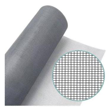 Imagem de Tela Mosquiteira 1,20 Por 4Mt Janela Ant Fibra De Vidro Rato