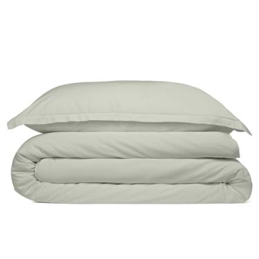 Imagem de Cosy House Collection Conjunto de capa de edredom 100% raiom derivado de bambu - Conjunto de trama de cetim macio, respirável, macio e macio com capa