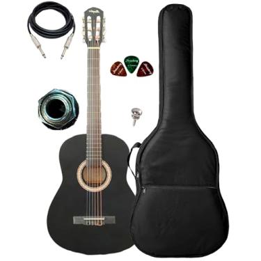 Imagem de Violão Canhoto Eletroacústico Denver +Capa Acolchoada (BKS)