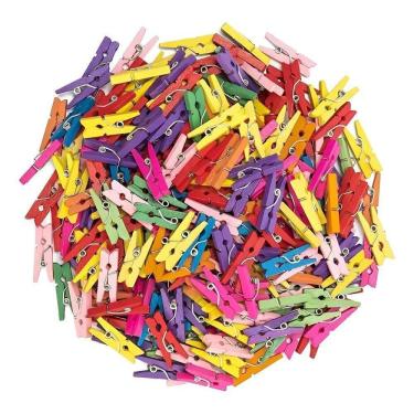 Imagem de 50 Mini Pregador Prendedores Coloridos Fotos Drink Decoração