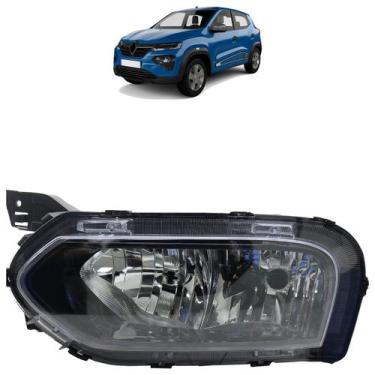 Imagem de Farol Dianteiro Inferior Kwid 2022 A 2024 Máscara Negra - Dragon, Esqu