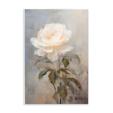 Imagem de Stupell Industries White Rose Close Up Wall Plaque Art, design by Creative Studio, 19 x 13