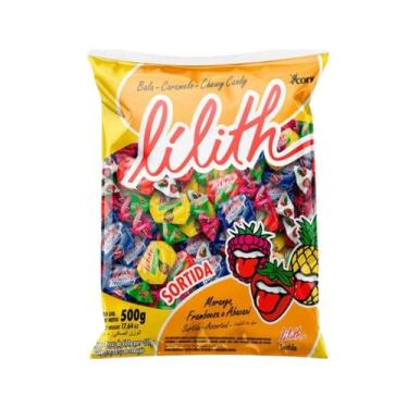 Imagem de Bala Lilith Pacote 500g Sabores: Framboesa, Maçã, Sortida - Cory