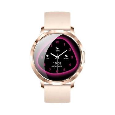 Imagem de Smartwatch Feminino LIGE 2025 Com Tela Curva 3D AMOLED De 1.32'' Chama