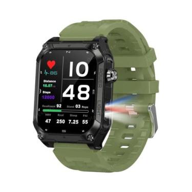 Imagem de Relógio Inteligente Militar Com GPS Integrado, Lanterna LED, Estrobosc