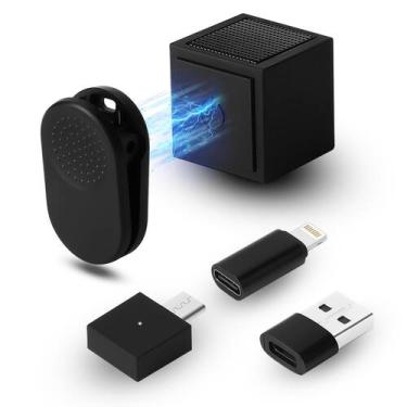 Imagem de Microfone de lapela sem fio Yungrain Mini para iPhone/Android