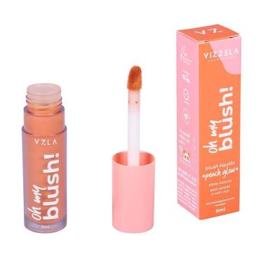 Imagem de Blush Líquido Vizzela Oh My Blush Peach Glow-Feminino