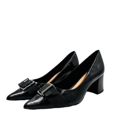 Imagem de Sapato Bottero Verniz Bico Fino Salto Médio Feminino-Feminino