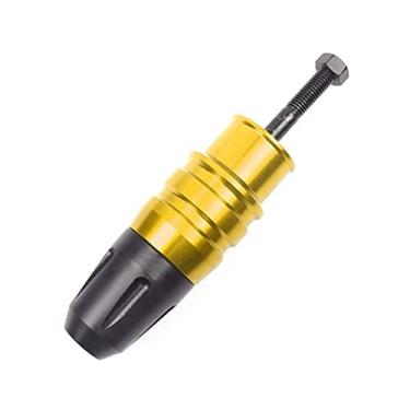 Imagem de XLYJNB Para Yamaha TMAX530 TMAX500 2008-2021 Motocicleta CNC Frame Crash Pads Escapamento Sliders Proteção contra quedas (Cor: Ouro)