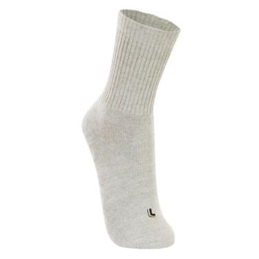 Imagem de Meia Esportiva Cano Longo Lupo, 37 a 40, Cinza mescla