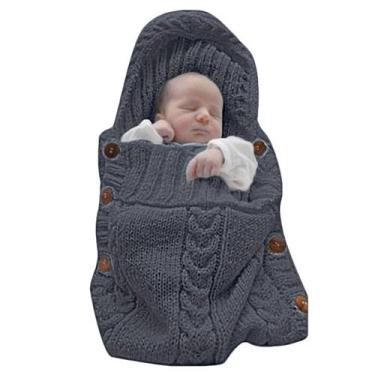 Imagem de Saco de dormir Swaddle Blanket XMWEALTHY Newborn Baby Knit