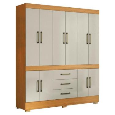 Imagem de Guarda Roupa Casal 10 Portas 179 cm Monaco ARMoveis - Aramoveis, Cinam