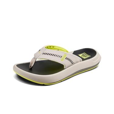 Imagem de REEF Swellsole Cruiser masculino, Cinza/limão, 41