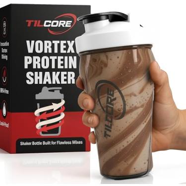 Imagem de Tilcore Coqueteleira de proteína Vortex 700 ml – Coqueteleira premium sem BPA para shakes e vitaminas de proteína, à prova de vazamento e durável para estilos de vida ativos