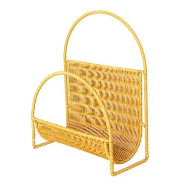 Imagem de DimyFew Porta-revistas Organizador de revistas Cesta de armazenamento Porta-jornais para jornais Cartas Pastas Livros Decoração para casa e escritório