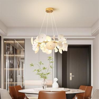 Imagem de Contemporâneo Cerâmica Sala de Estar Lustre LED Moda Arte Restaurante Quarto Estudo Villa Hotel Café Bar Balcão Lâmpada Pendente (Um D60CM)
