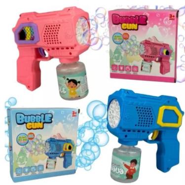 Imagem de Brinquedo Lança Bolhas De Sabão Automática com Luz crianças arma armin