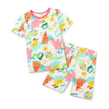 Imagem de Pijamas babee Reshinee Bamboo Viscose para meninas 4-5T rosa