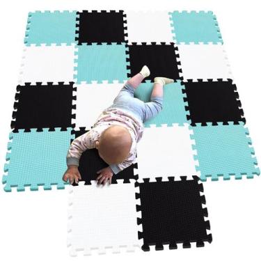 Imagem de Puzzle Play Mat MQIAOHAM 18 peças de azulejos de espuma macios para be