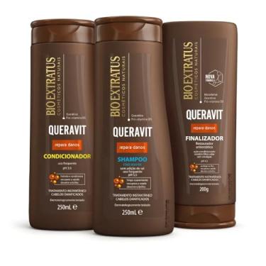 Imagem de Kit Bio Extratus Queravit (250mL/g) Shampoo, Condicionador e Finalizador