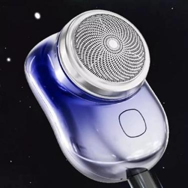 Imagem de Mini Barbeador EléTrico PortáTil À Prova D'áGua De Dupla Finalidade Tipo C De Carga Aparador De Barba De Bolso