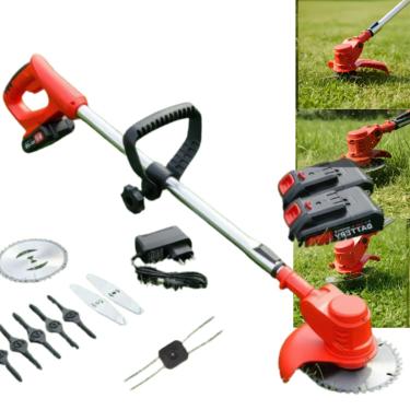 Imagem de Roçadeira a Bateria, 48V, 2 Baterias e Acessórios Inc. Sem Fio, Ferramenta de Corte e Poda de Árvores e Ramas, Roçadeira Automática-Knakasaki