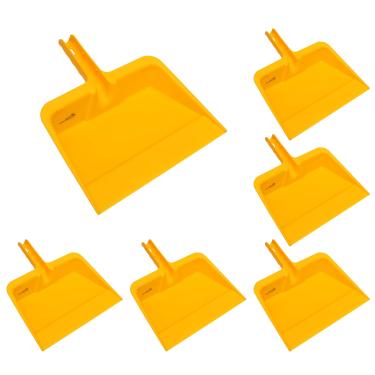 Imagem de KLEEN HANDLER Poeira portátil de plástico resistente para uso interno/externo, comercial e residencial em cozinha, garagem, decks e muito mais, pacote com 6