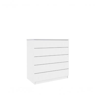 Imagem de Cômoda Premium 5 Gavetas Tcil Móveis Cor:neve