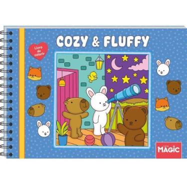 Imagem de Cozy And Fluffy Bluish - Livro de Colorir - MAGIC KIDS, Sortido