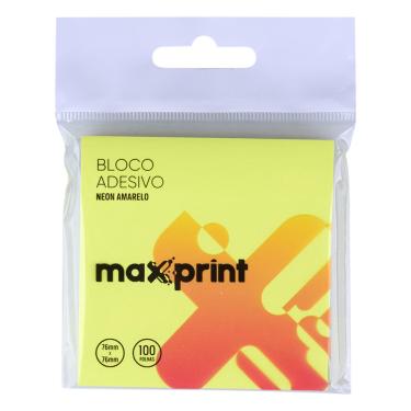 Imagem de Bloco Adesivo Neon AM 76mmx76mm 743344