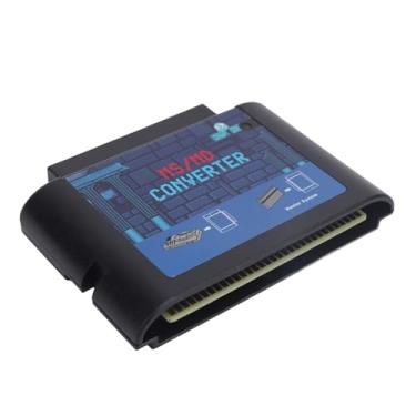 Imagem de Ailgely Conversor de Cartão de Jogo MS para MD, Suporta Múltiplas Plataformas de Jogos, Incluindo, Mega Drive e Genesis.Fácil de Usar, ótima Experiência de Jogo, Material ABS Premium, (Preta)
