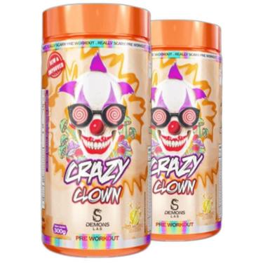 Imagem de Kit Pre Treino Clown Crazy 300g Halloween Orange Demons Lab-Unissex