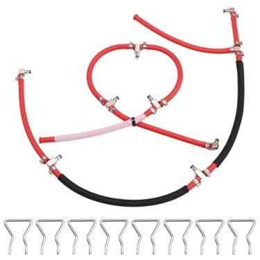 Imagem de KPALAG Linha de retorno do injetor de combustível diesel compatível com Duramax LLY LBZ LMM 6.6L 2004.5-2010, kit de linhas de retorno de combustível esquerda + direita apto para Sierra Silverado