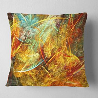 Imagem de Sala de estar, sofá, almofada de alta qualidade + capa de almofada impressa em ambos os lados 66 cm x 66 cm da Designart