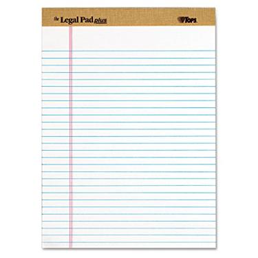 Imagem de TOPS Blocos de escrita The Legal Pad Plus, 21,5 cm x 29,5 cm, regra legal, 50 folhas, pacote com 12 (71533)