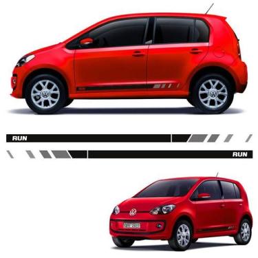 Imagem de Kit Faixa Lateral Up Run 2017 Adesivo Preto Mod. Original - SPORTINOX