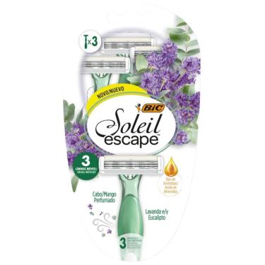 Imagem de Aparelho De Depilar Lavanda Soleil Escape com 3 Lâminas Bic
