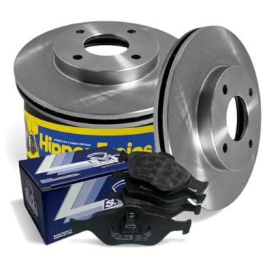 Imagem de Kit Disco Ventilado HF18B + Pastilha 2238 Dianteiro Compatível com Fiesta 1.6 2009 a 2014 - Com ABS