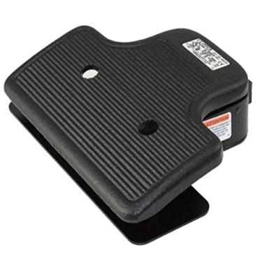 Imagem de Linemaster 642-S Clipper Interruptor de pé de esteira larga, elétrico, pedal único de 18 cm, momentâneo, estágio único, sem proteção, preto
