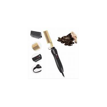 Imagem de Pente Alisador Elétrico Profissional, 35W, 3 Níveis de Temperatura até 220°C, Cabo Giratório 360°, 33cm x 9cm, Bivolt